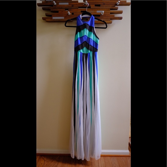 ASOS multicolored maxi dress Size US 0 - Picture 3 of 4